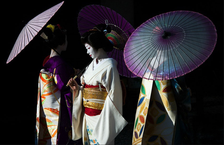 高清组图:唯美温婉的日本艺妓浮世掠影