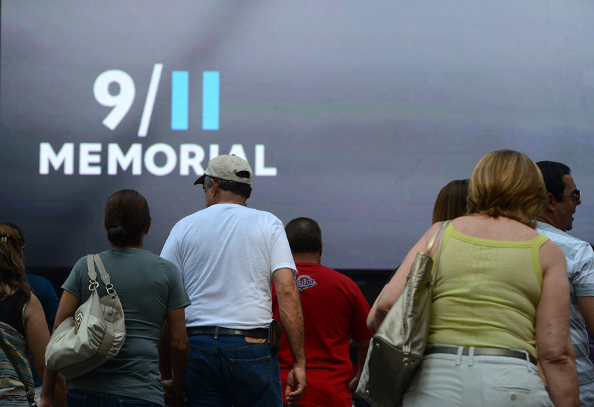 高清:美国举行9·11事件十二周年纪念活动 奥