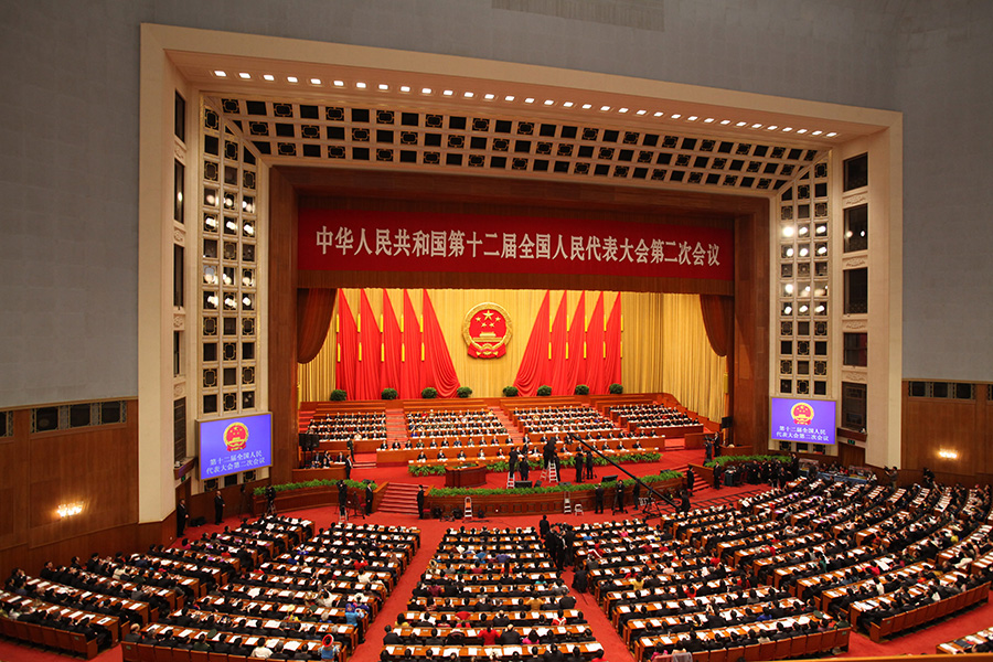 293月5日,第十二届全国人民代表大会第二次会议在北京人民大会堂开幕