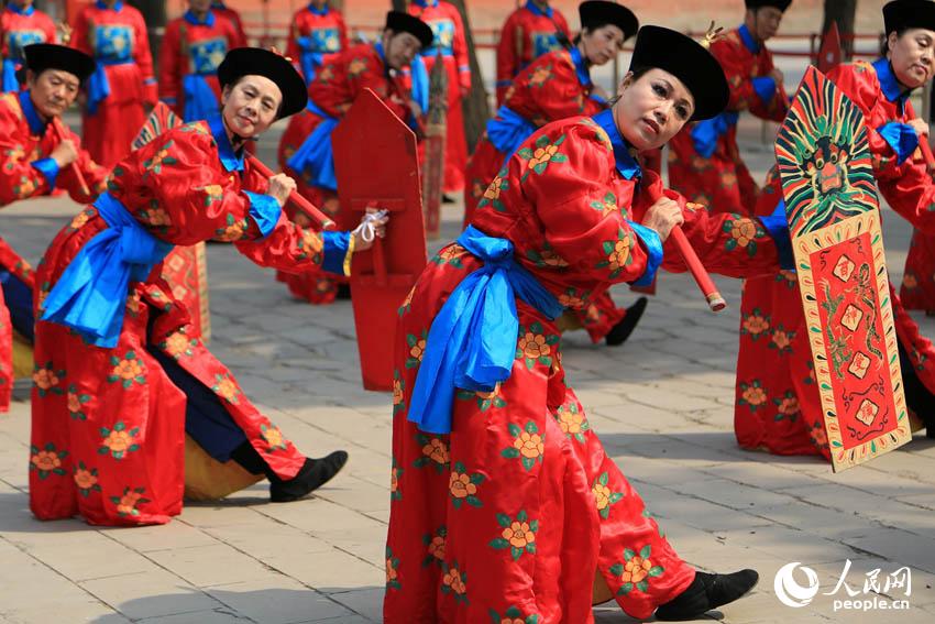 北京先农坛重现清代祭祀先农神礼仪(图)