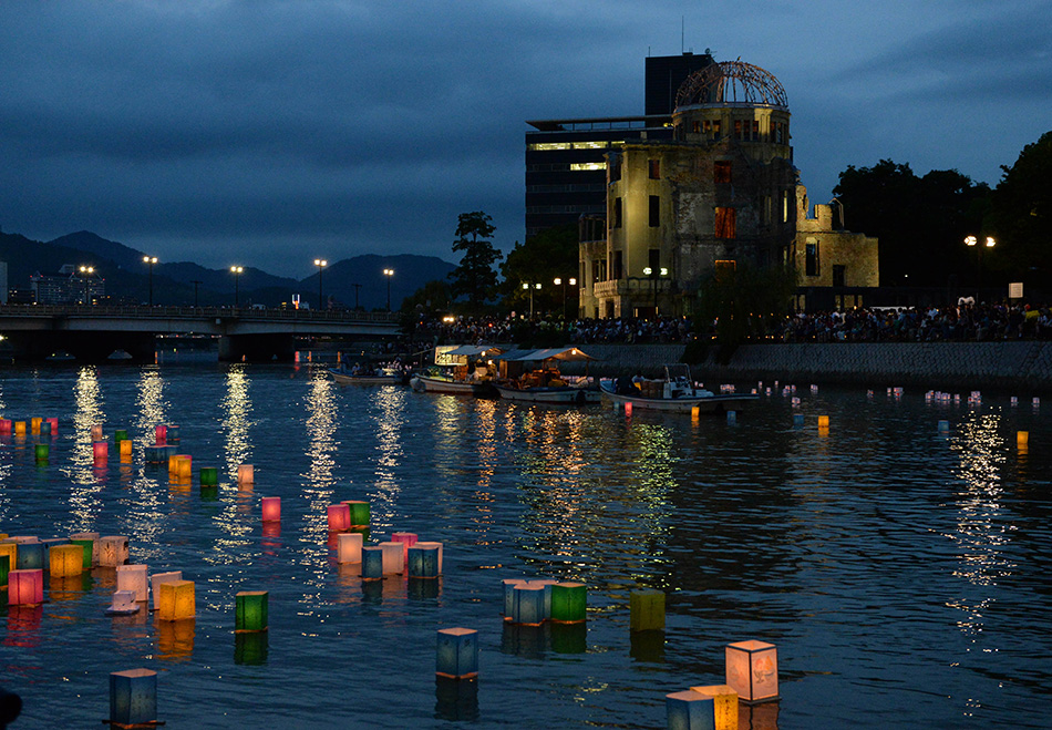 日本广岛纪念原子弹轰炸69周年
