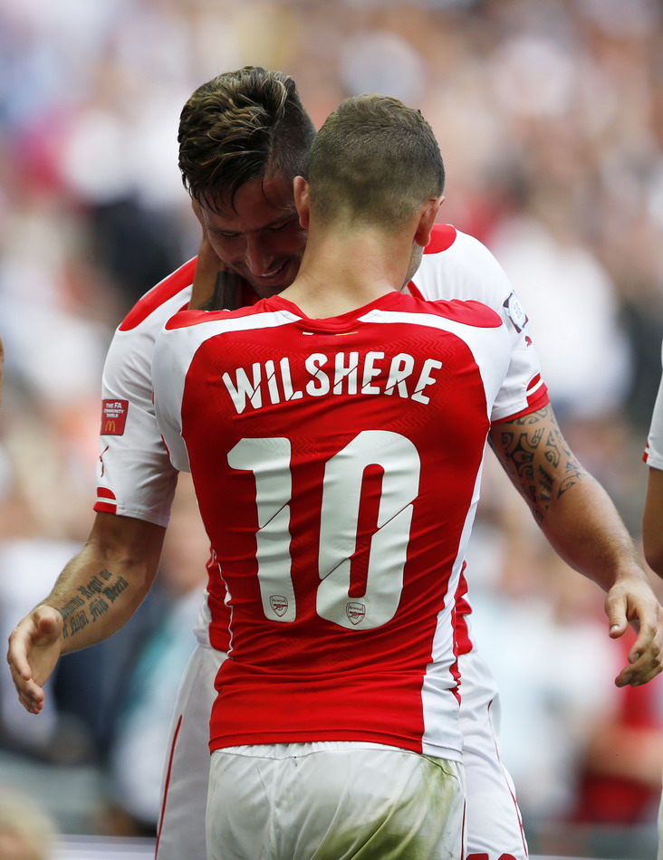 伦敦球场上阿森纳击败曼城赢得社区盾冠军 精