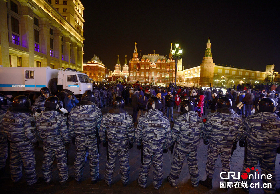 俄反对派领袖组织集会抗议被判刑遭逮捕
