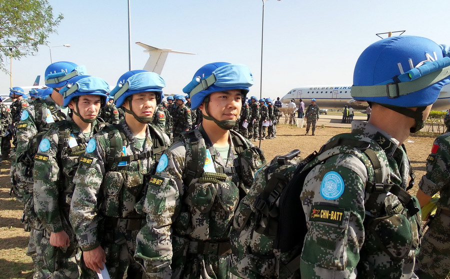 中国赴南苏丹维和步兵营部署到位