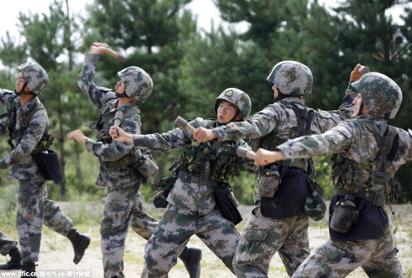 黑龙江黑河:侦察兵酷暑日投手榴弹1万枚 砸半