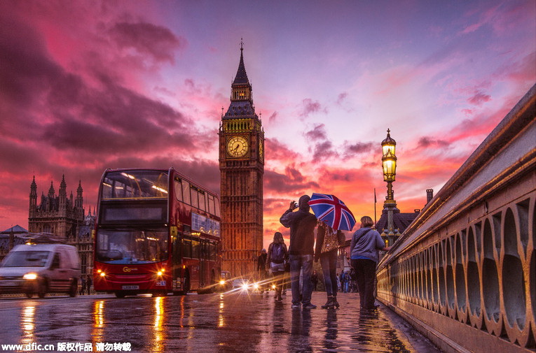 摄影师高楼 玩命拍摄伦敦城市景色 美如画