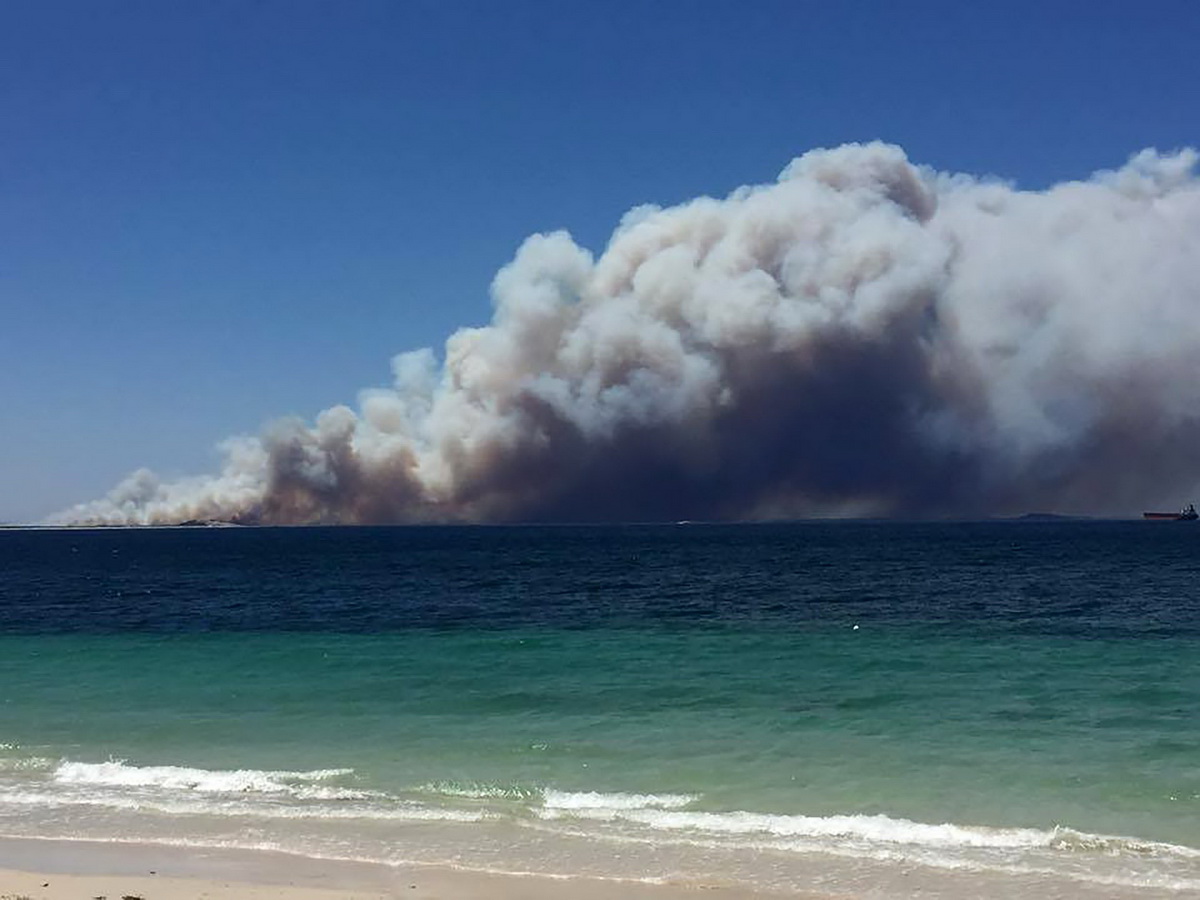 这是11月18日在澳大利亚埃斯佩兰斯东部拍摄的山火现场升起的浓烟。 新华社/法新