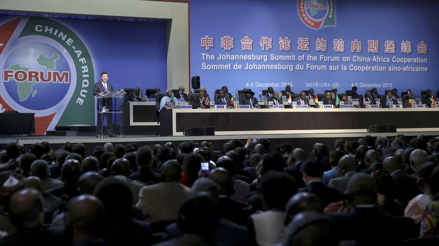 12月4日，中非合作论坛约翰内斯堡峰会在南非开幕，国家主席习近平出席开幕式并发表致辞。新华社记者 兰红光摄
