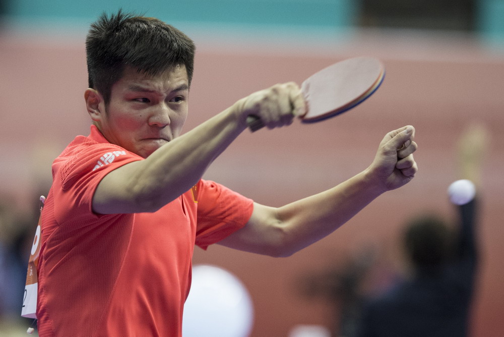 乒乓球--世锦赛团体赛:中国男队取得四连胜