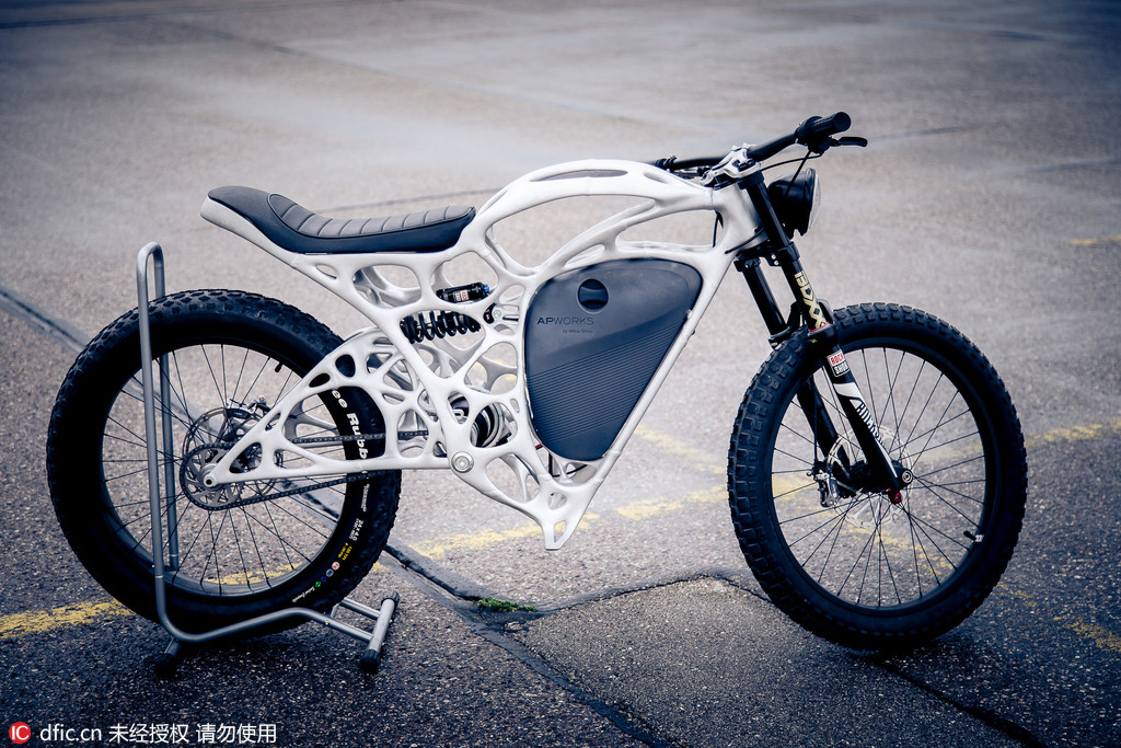 德国推出全球首款3D打印摩托车