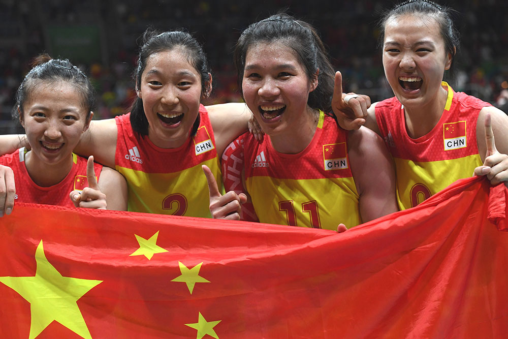 中国女排时隔12年再夺奥运冠军--图片频道--人民网