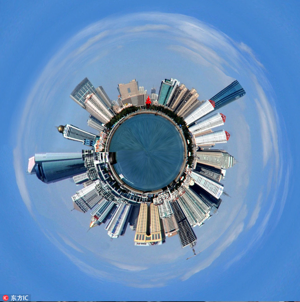 另类视角演绎城市天际 360度全景勾勒青岛星