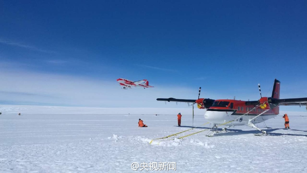 中國飛機首降南極冰蓋之巔【4】