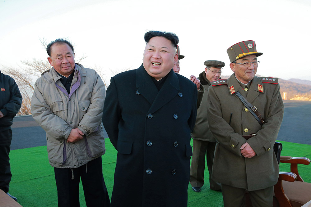 金正恩指導朝鮮人民軍發射4枚彈道火箭