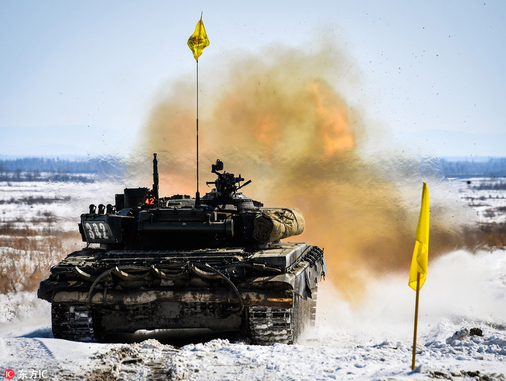 2017國際軍事競賽坦克兩項預選賽在俄羅斯舉行
