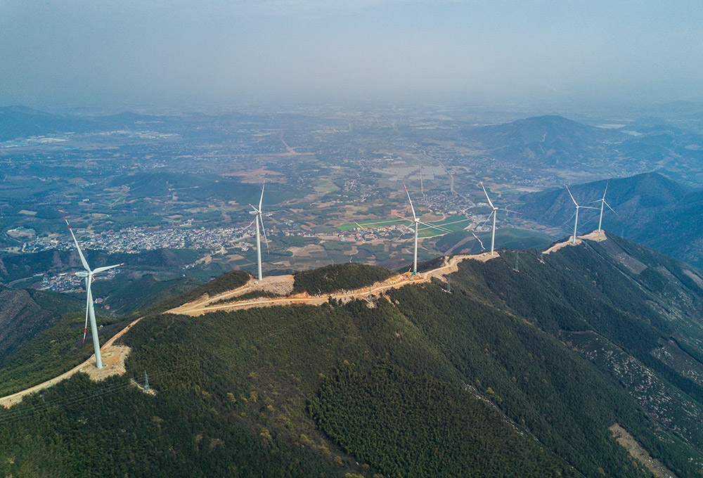 浙北最大低风速风电场一期正式并网发电