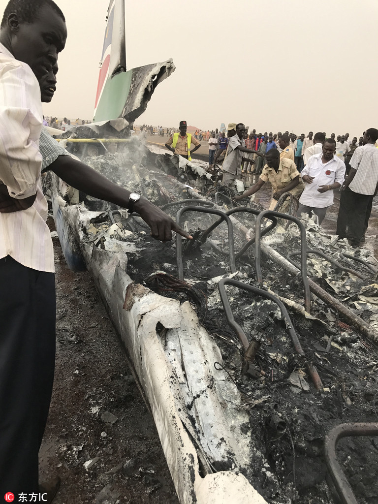 南蘇丹客機著陸時失事 1名中國乘客脫險【4】
