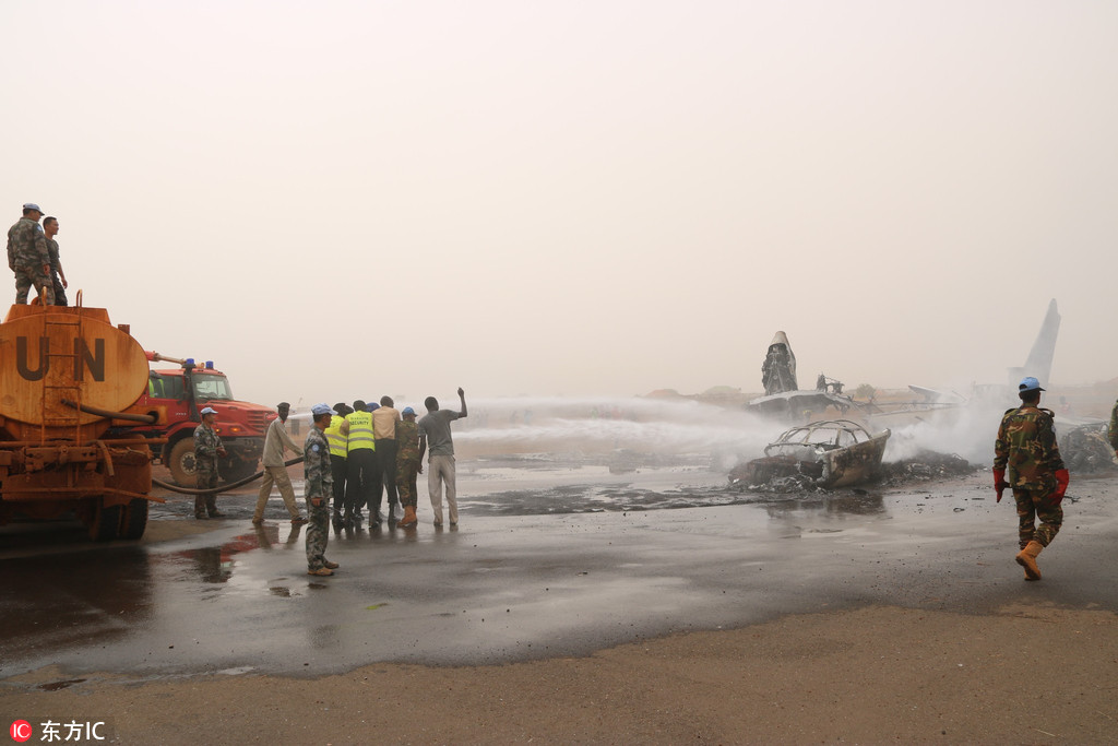 南蘇丹客機著陸時失事 1名中國乘客脫險【2】