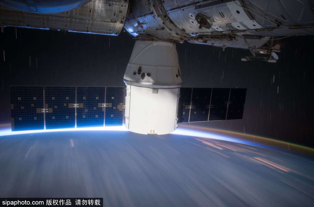 從國際空間站拍攝的地球照。