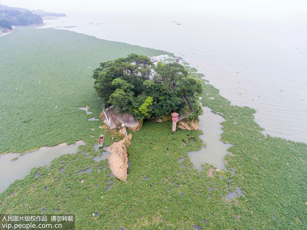 中国最大淡水湖鄱阳湖突破19米警戒水位