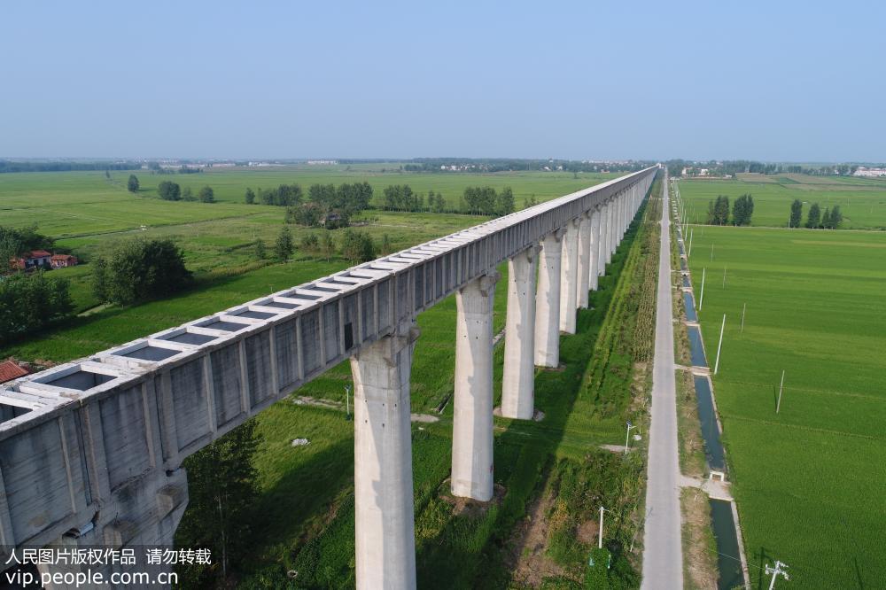 航拍“亞洲第一大渡槽”——排子河大渡槽