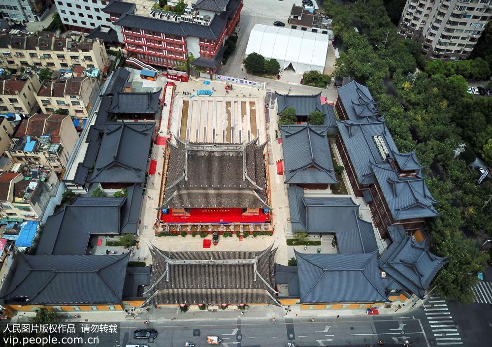 上海玉佛禪寺大雄寶殿將平移30余米 國內首例殿內文物同步平移