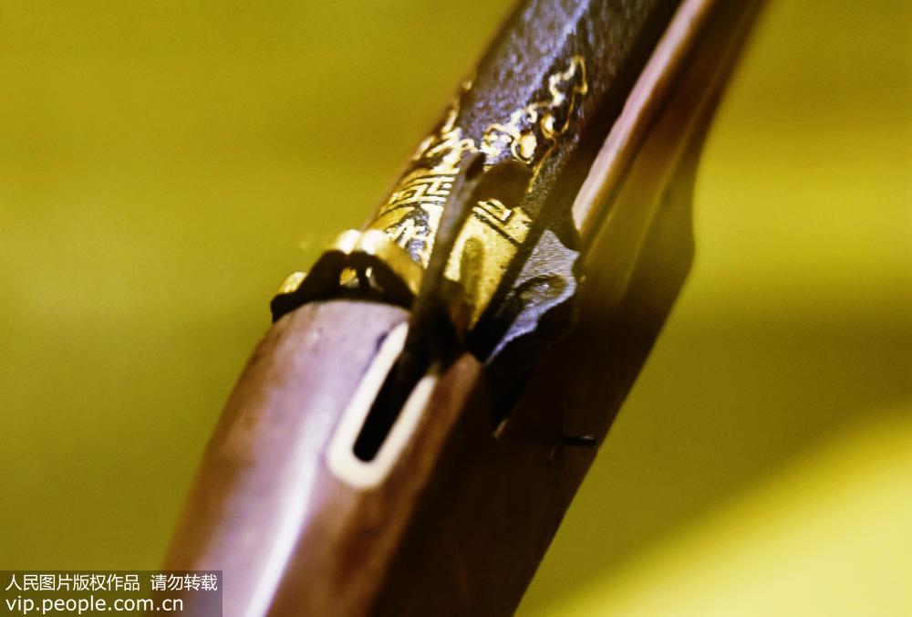 9月3日，在浙江省博物館拍攝到的乾隆御用“百中槍”。