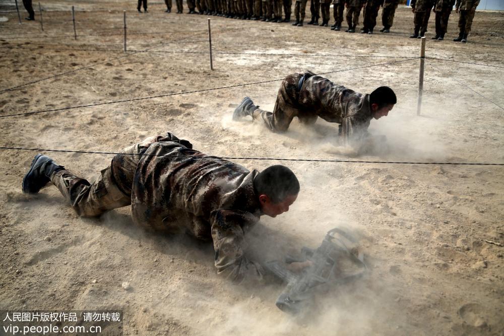 陸軍某部：新兵連組織開展戰術基礎動作訓練【4】