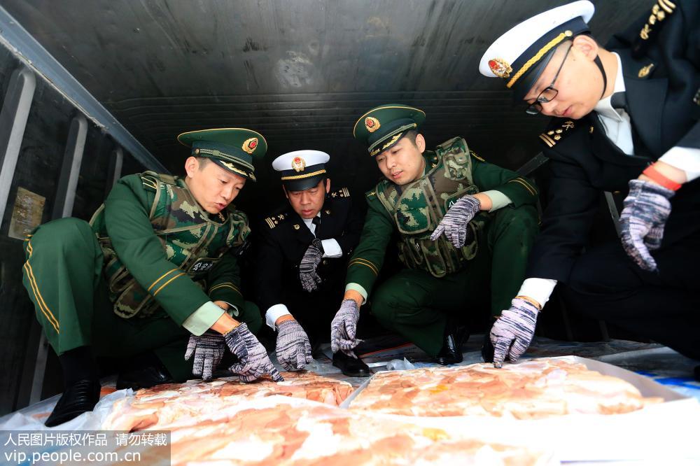 蘇南通邊防和海關人員查獲走私凍品800噸 涉案價值約3000萬元【2】