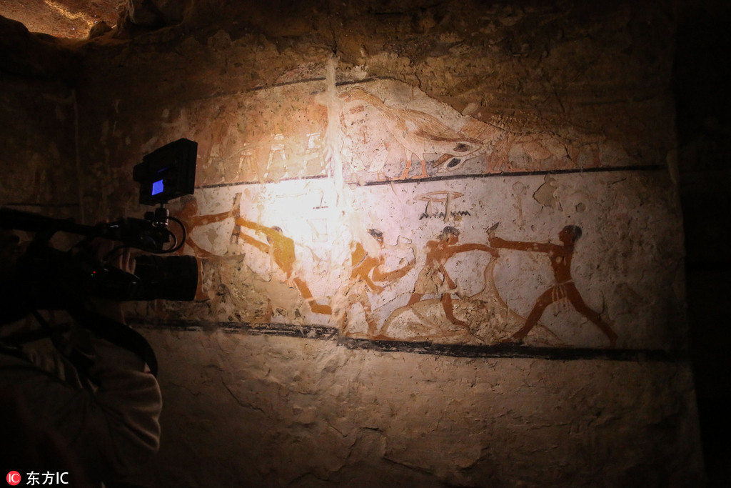 埃及發現4400年前女祭司墓穴 內有罕見壁畫保存良好【8】