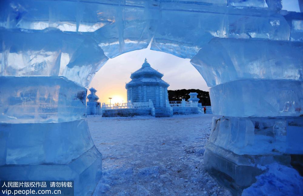 2018中國沈陽國際冰雪節 展出冰雕作品達500余座【2】