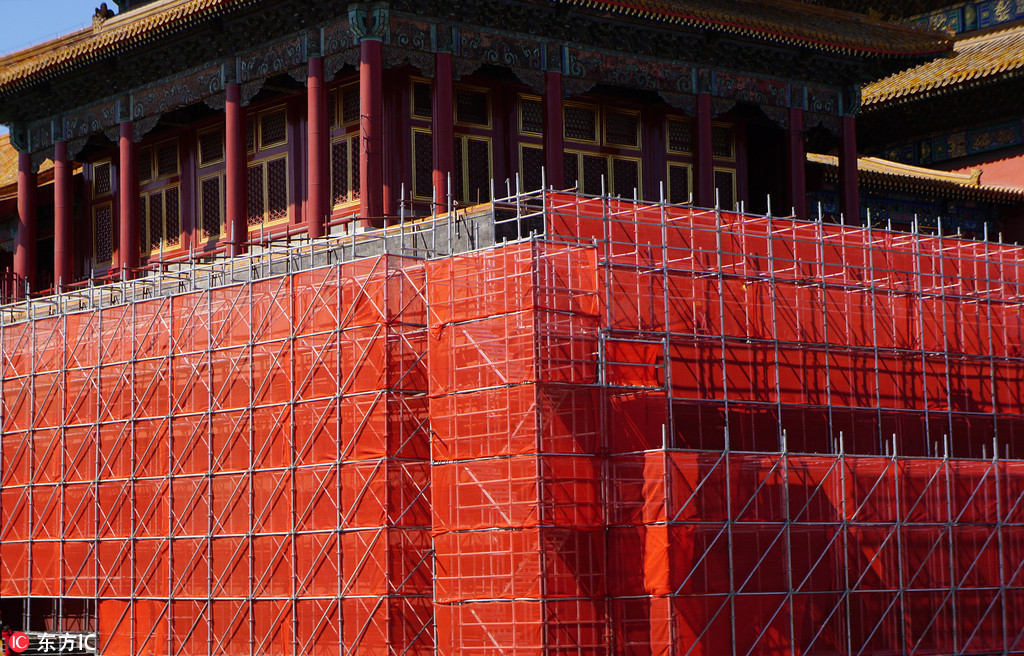 北京故宮對古建筑及地磚大面積修繕 下半年啟動養心殿修繕工程【5】