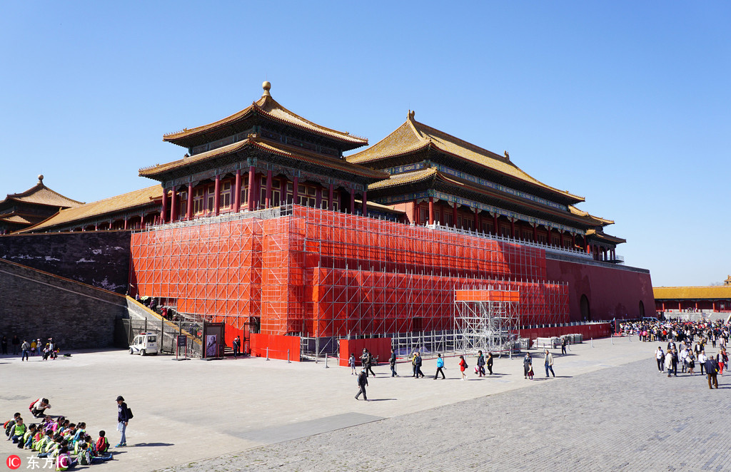 北京故宮對古建筑及地磚大面積修繕 下半年啟動養心殿修繕工程【3】