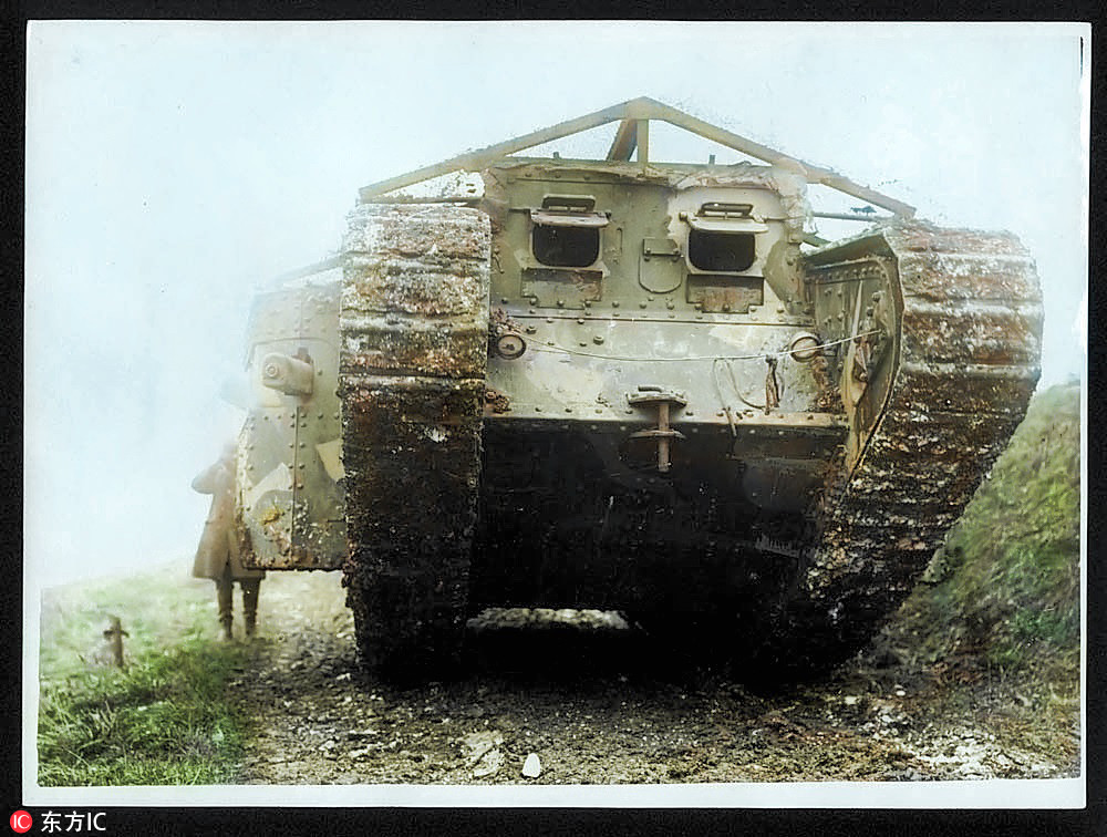 英國電工為一戰老照片“上色” 士兵和坦克組合抓人眼球【7】