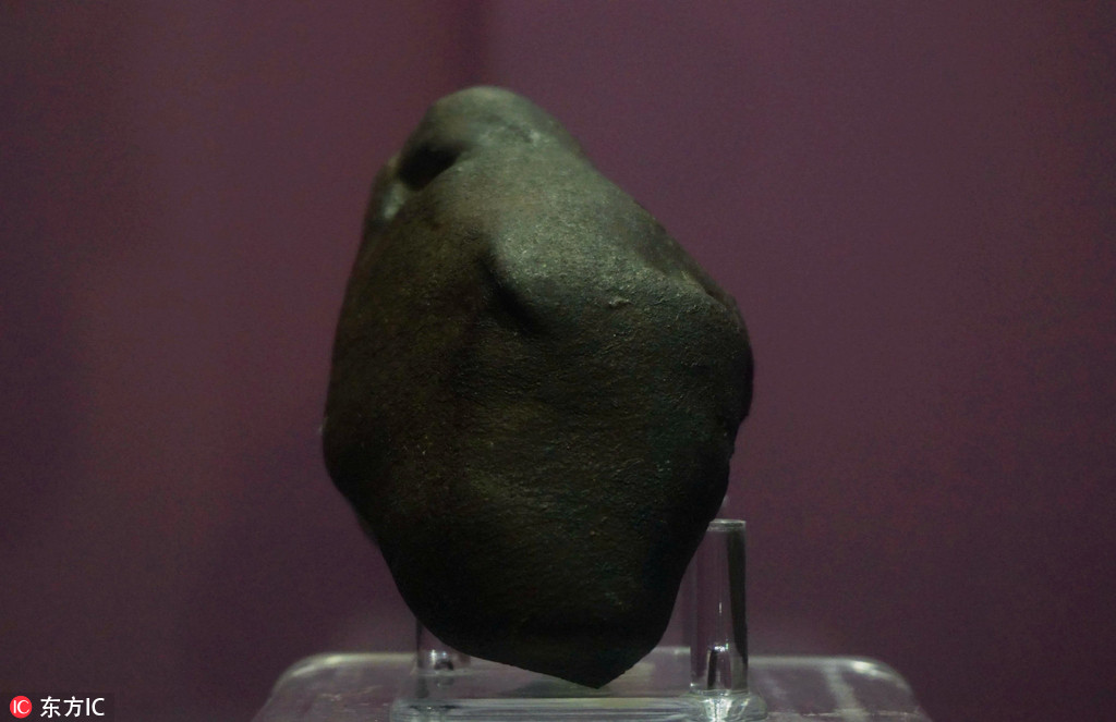 地球同齡的火流星隕石亮相杭州 曾經估數百萬元【5】