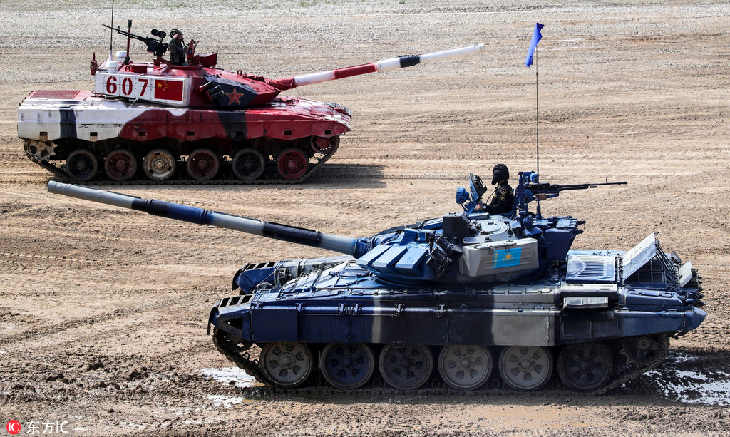 2018国际军事比赛在俄开幕 中国队“坦克两项”小组赛第一 第1页