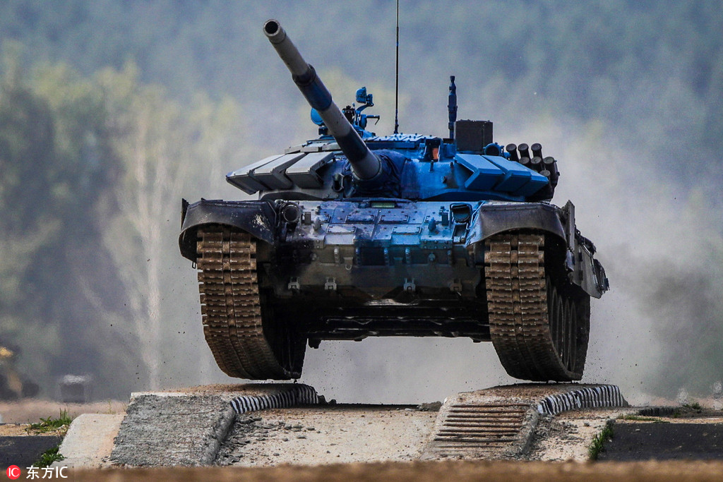 2018國際軍事比賽在俄開幕 中國隊“坦克兩項”小組賽第一【3】