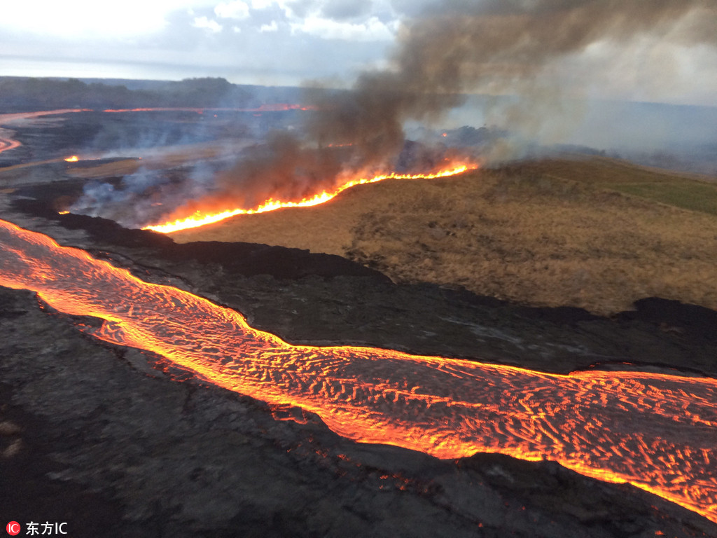 夏威夷火山平息數天后再度活躍 噴發活動或持續數年