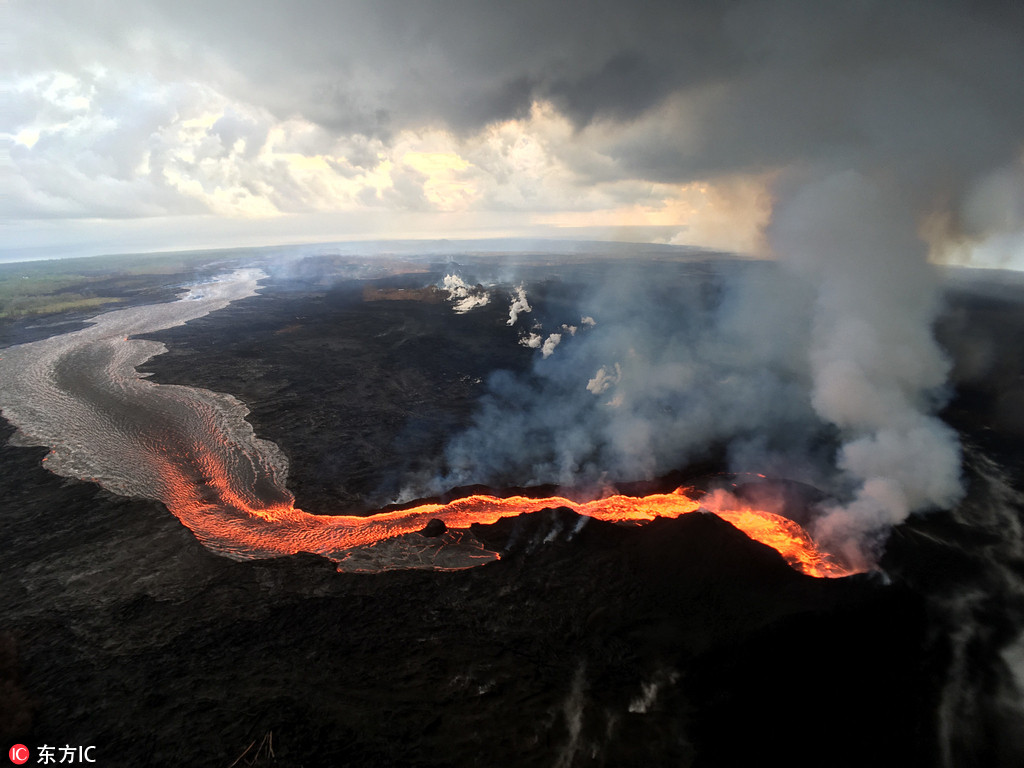 夏威夷火山平息數天后再度活躍 噴發活動或持續數年【2】