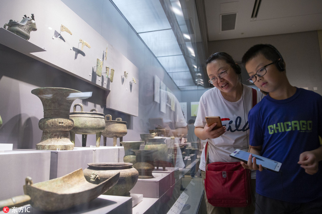 南京小朋友暑假走進博物館 與“國家寶藏”面對面【7】