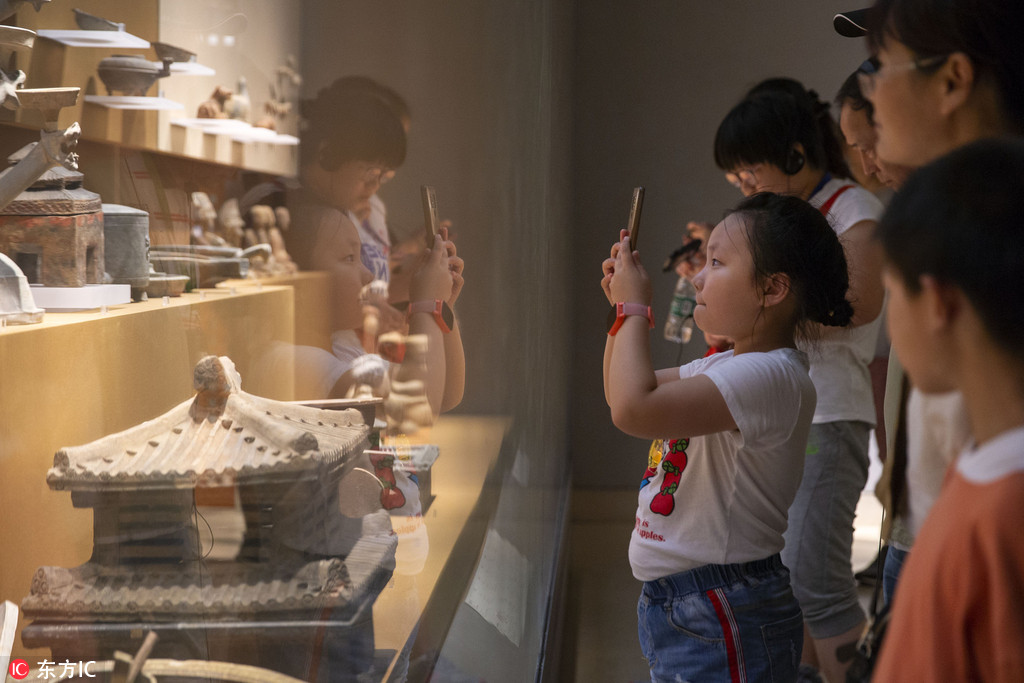 南京小朋友暑假走進博物館 與“國家寶藏”面對面【4】