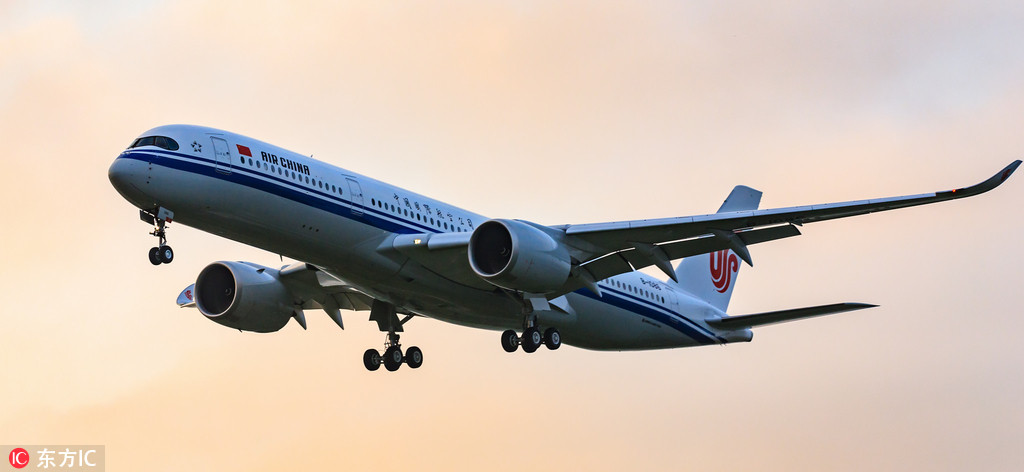 中國內地首架空中客車A350客機完成交付 抵達北京【3】