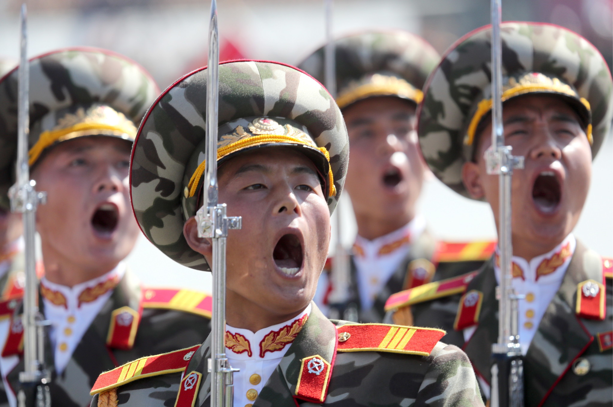 當地時間2018年9月9日，朝鮮平壤，朝鮮在平壤金日成廣場舉行盛大的閱兵式，慶祝建國70周年。HOW HWEE YOUNG/東方IC