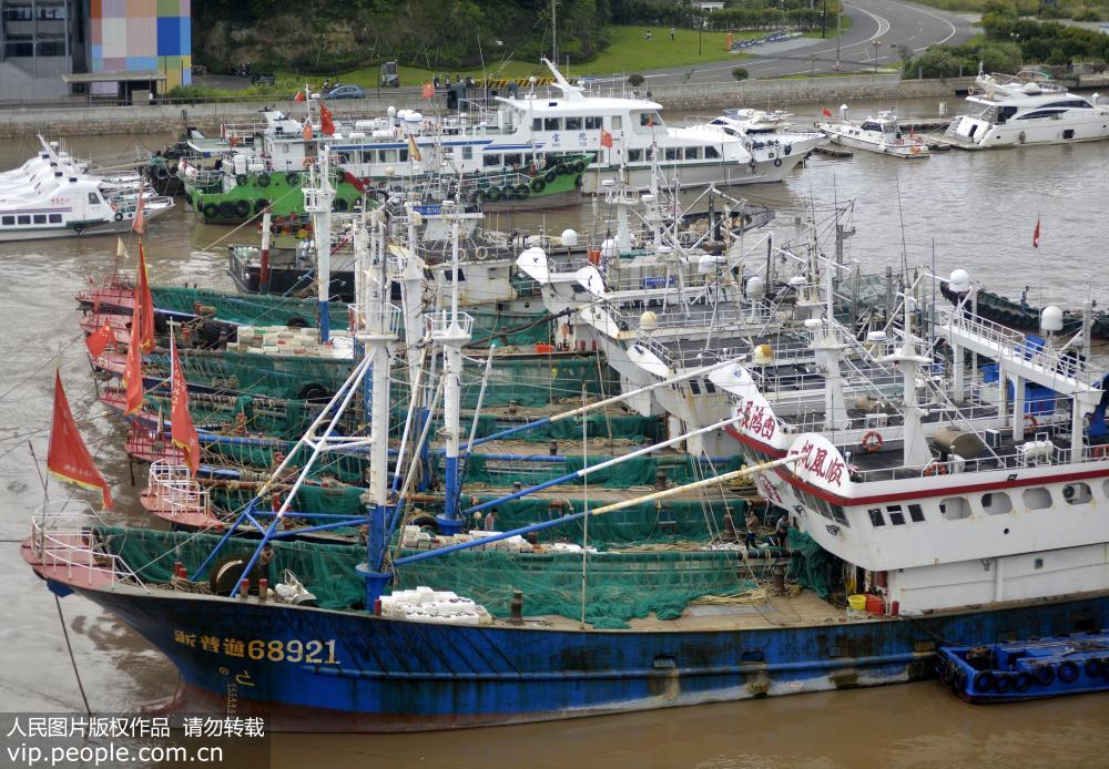 浙江舟山：萬艘漁船回港避風【2】