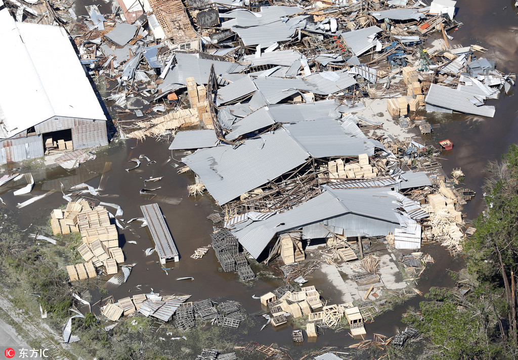 美国：飓风“迈克尔”横扫佛州威力惊人 房屋成废墟 第1页