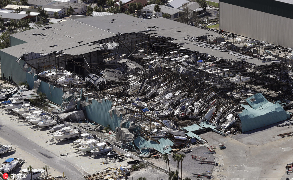 美国：飓风“迈克尔”横扫佛州威力惊人 房屋成废墟(3) 第3页