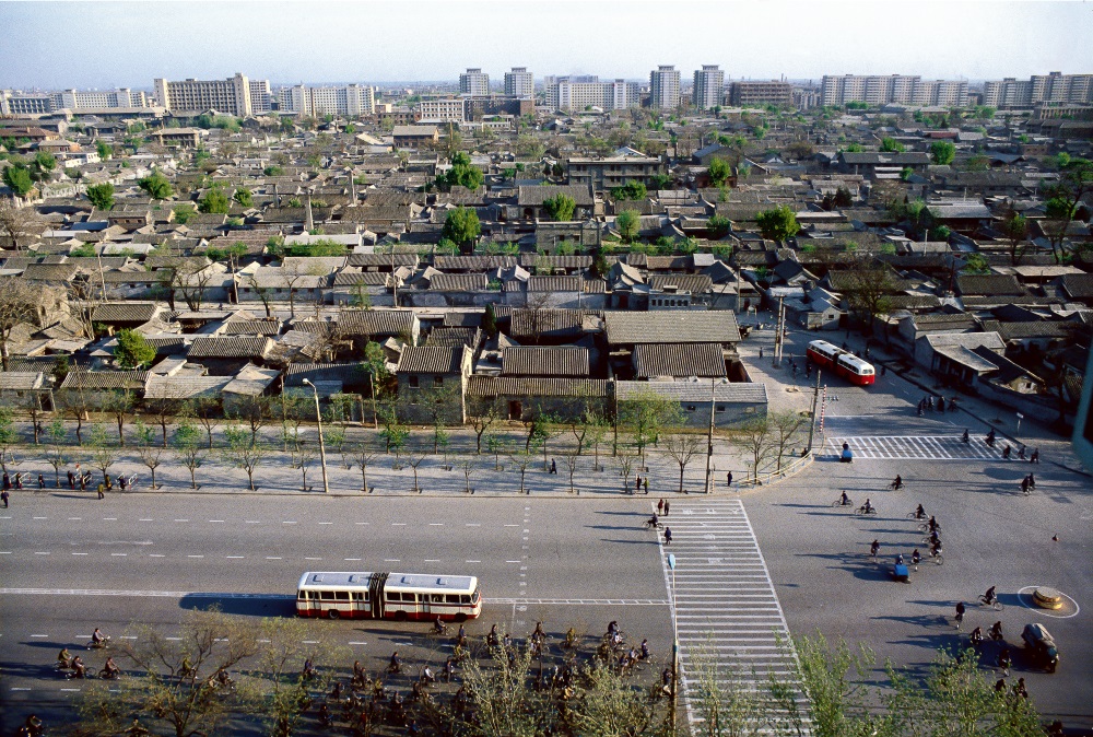 1979年，北京民族飯店窗外景象。阿德裡亞諾·馬達羅（意大利） 攝