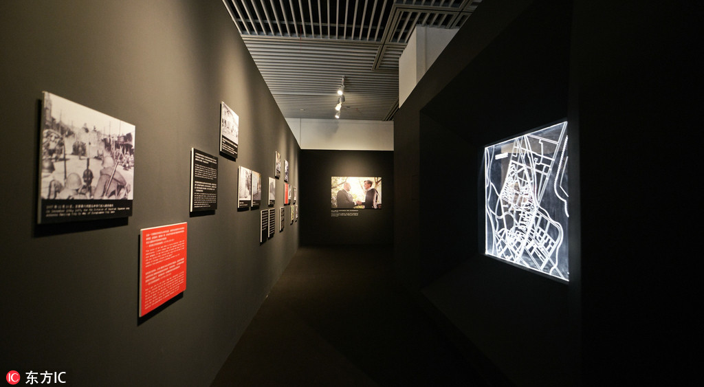 12月13日，马吉祖孙的南京影像展览。