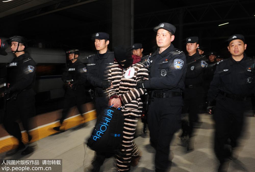 中越警方联手 22名犯罪嫌疑人被押解回国