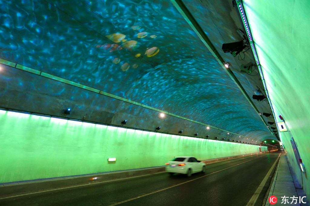 2019年1月9日拍攝的貴州省六威高速公路黃家屋基“海底隧道”。